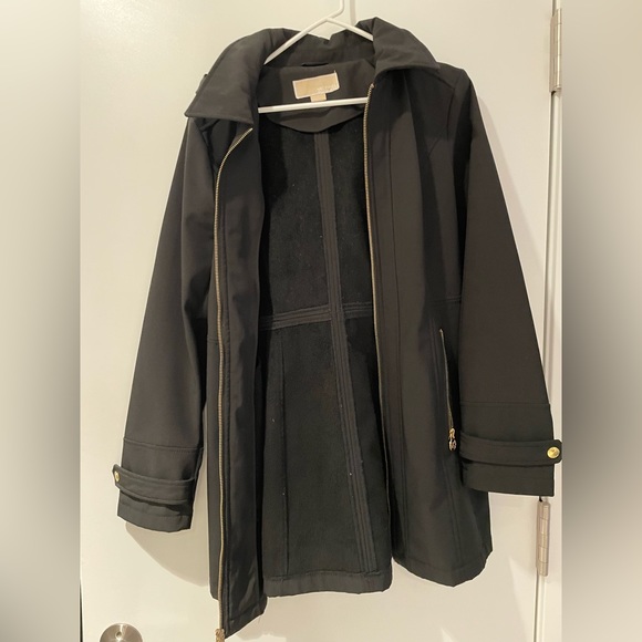 Michael Kors Black Small Wool Blend Coat - Picture 6 of 7